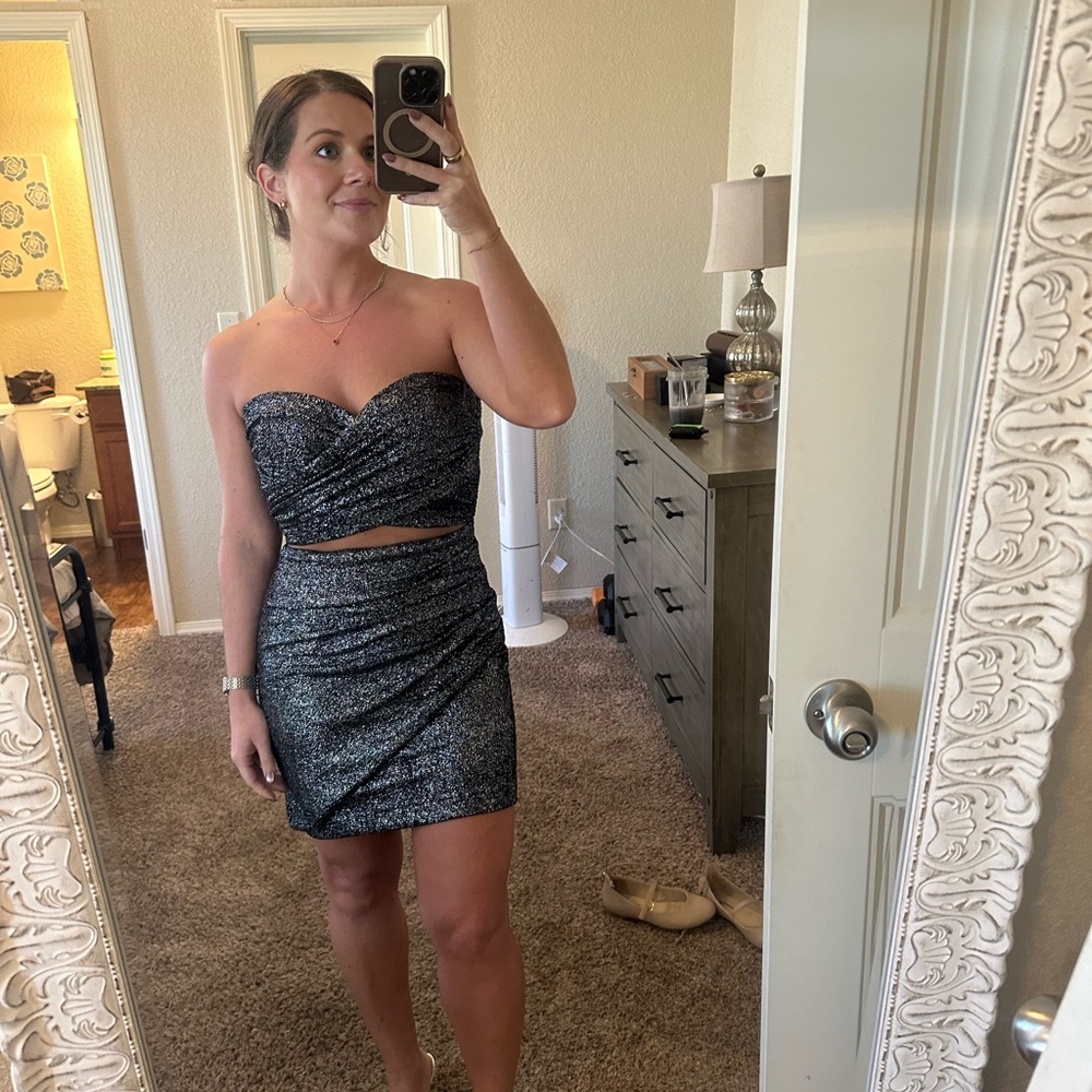 Zara Black sparkle dress